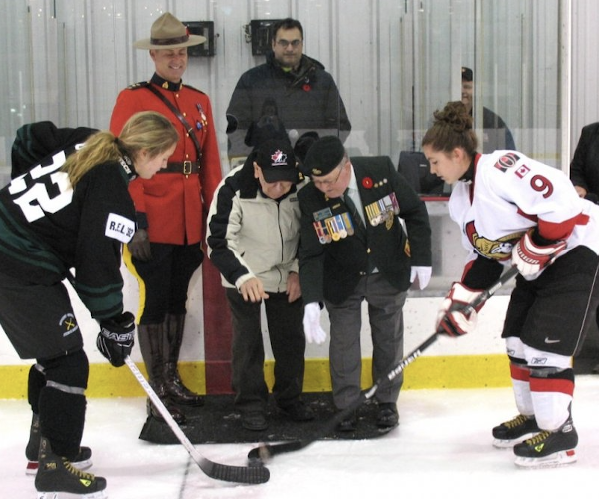 Puck Drop with Veterans 